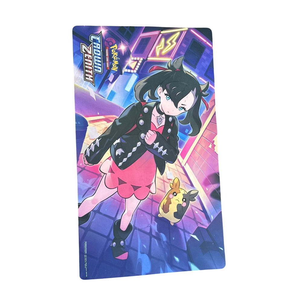 Pokemon TCG Crown Zenith Marnie & Morpeko Playmat Official 2023 Card Game Mat
